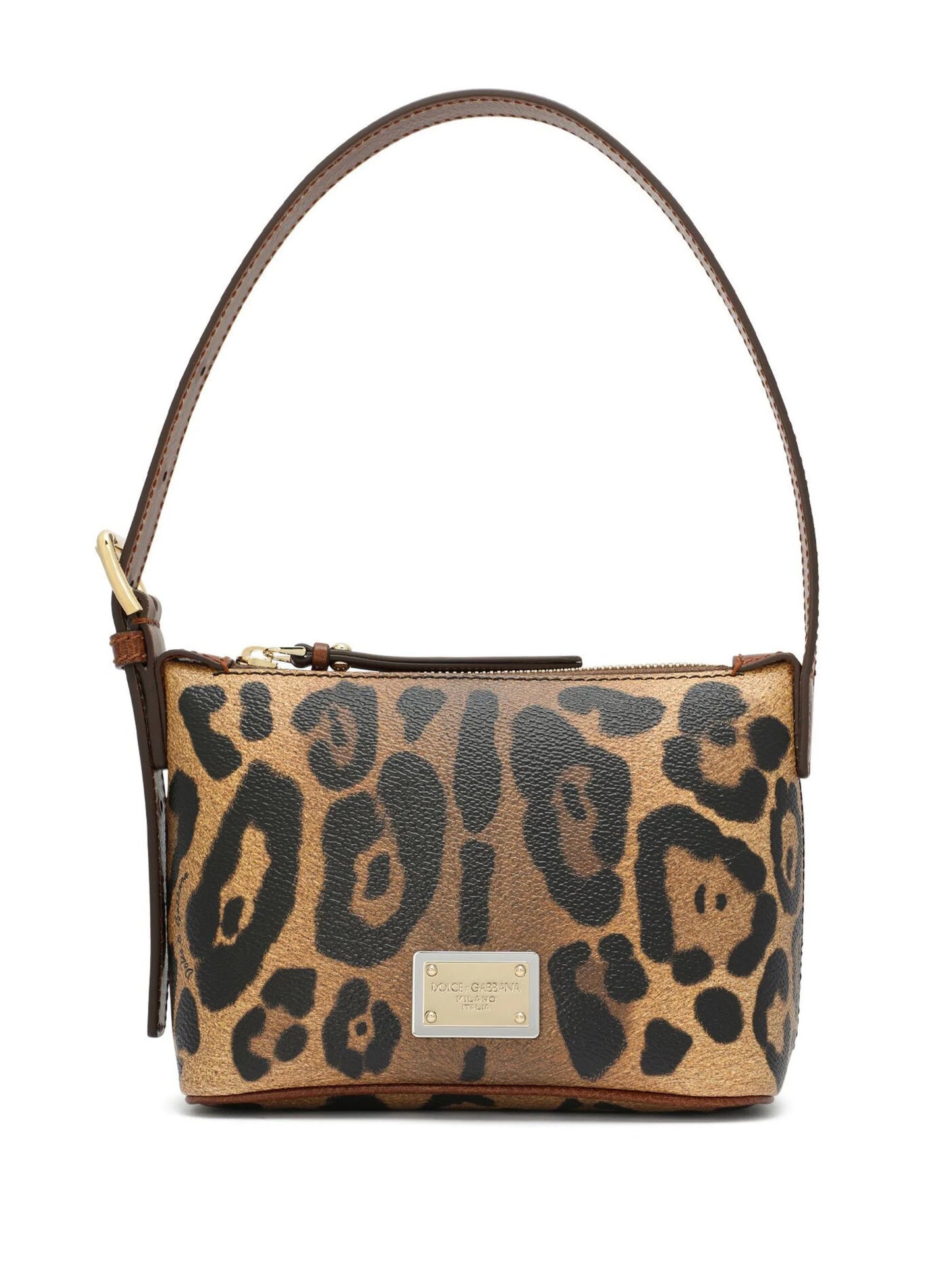 Crespo Leopard Print Shoulder Bag