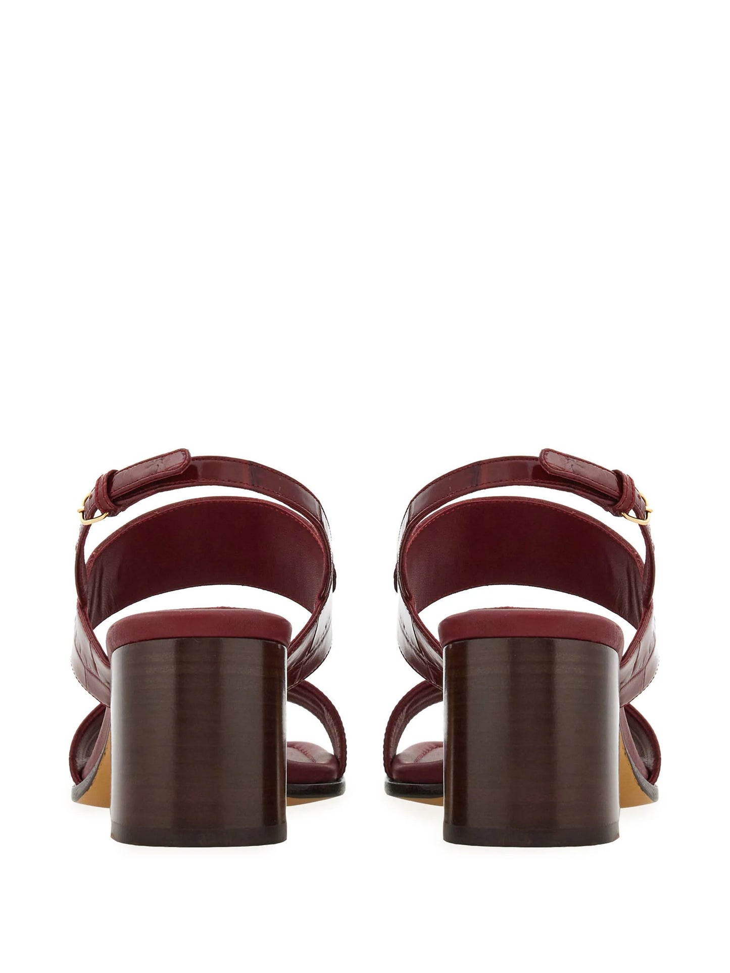 Gancini Buckle Leather Sandals